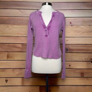 Free People Fp One Colt Thermal waffle pink lavender